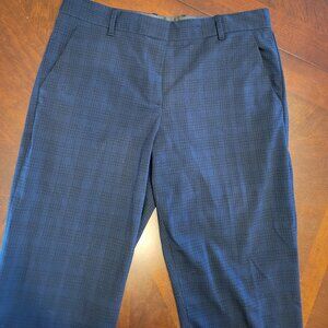 Gap True Straight Women's Dress Pants Size 8 Regular — Navy Glen Plaid — Stretch